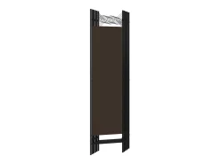 Biombo-Mampara divisoria de 6 paneles Marrón 240x180 cm Marru00f3n