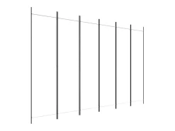 Mampara divisoria de 6 paneles Tela Blanca 300x200 cm Blanco Online
