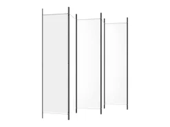 Mampara divisoria de 6 paneles Tela Blanca 300x200 cm Blanco Online