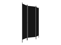 Discount Mampara divisoria de 3 paneles Negra 150x180 cm Negro