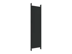 Mampara divisoria de 6 paneles Tela Negra 300x200 cm Negro Sale