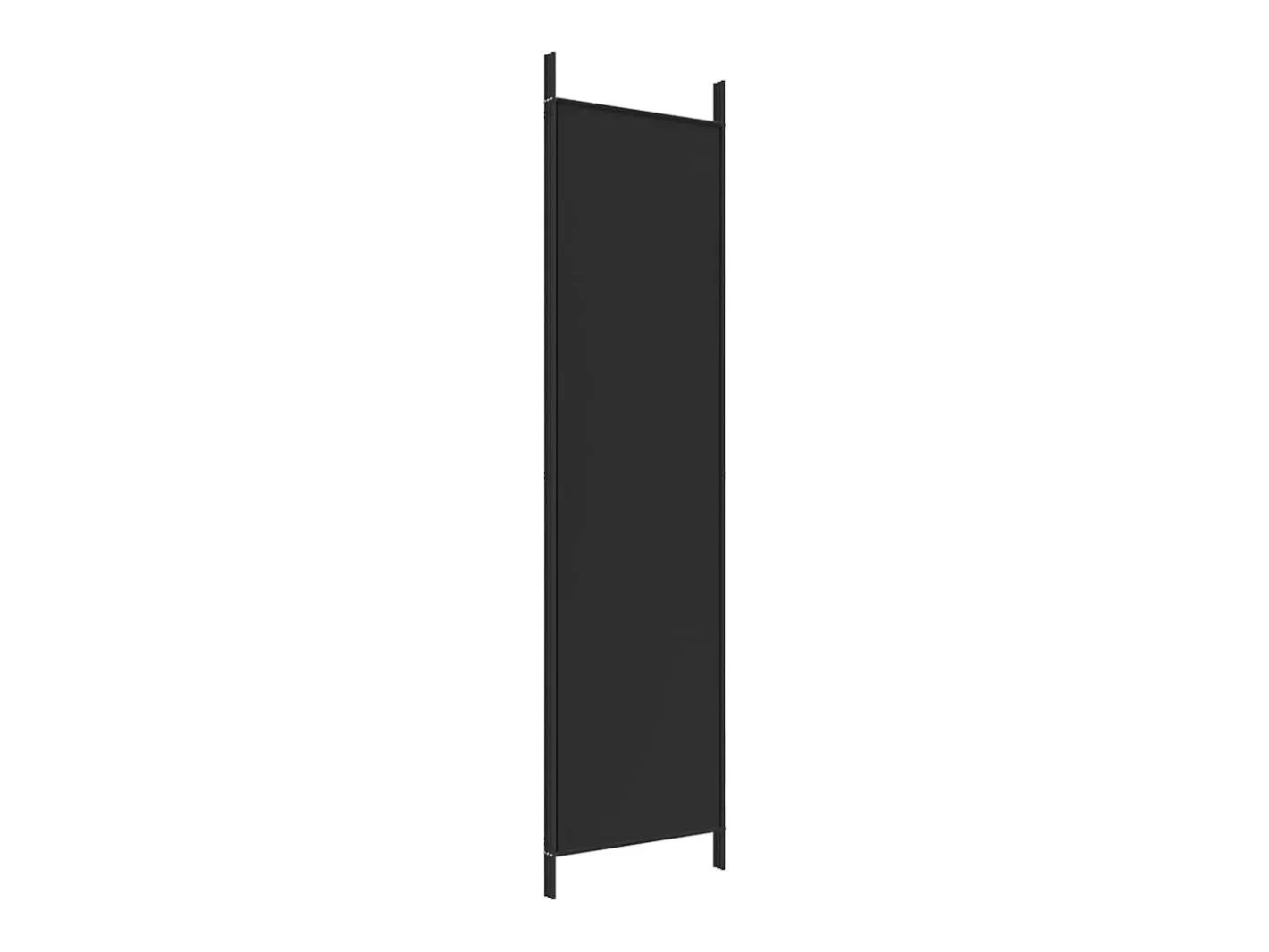 Mampara divisoria de 3 paneles Tela Negra 150x200 cm Negro