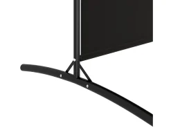 Biombo-Mampara divisoria de 2 paneles Tela Negra 175x180 cm Negro