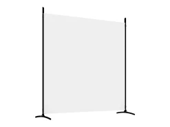 Hot Mampara divisoria de 3 paneles Tela Blanca 525x180 cm Blanco