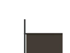 Mampara divisoria de 5 paneles Marrón 250x200 cm Tela Marru00f3n Outlet