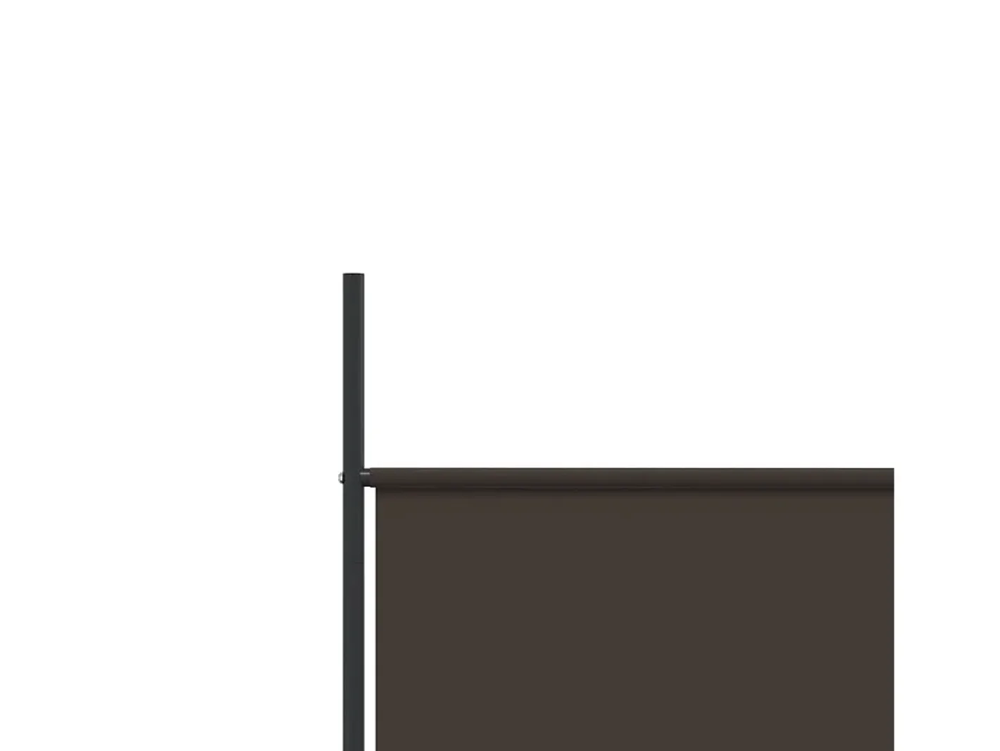 Mampara divisoria de 5 paneles Marrón 250x200 cm Tela Marru00f3n Outlet