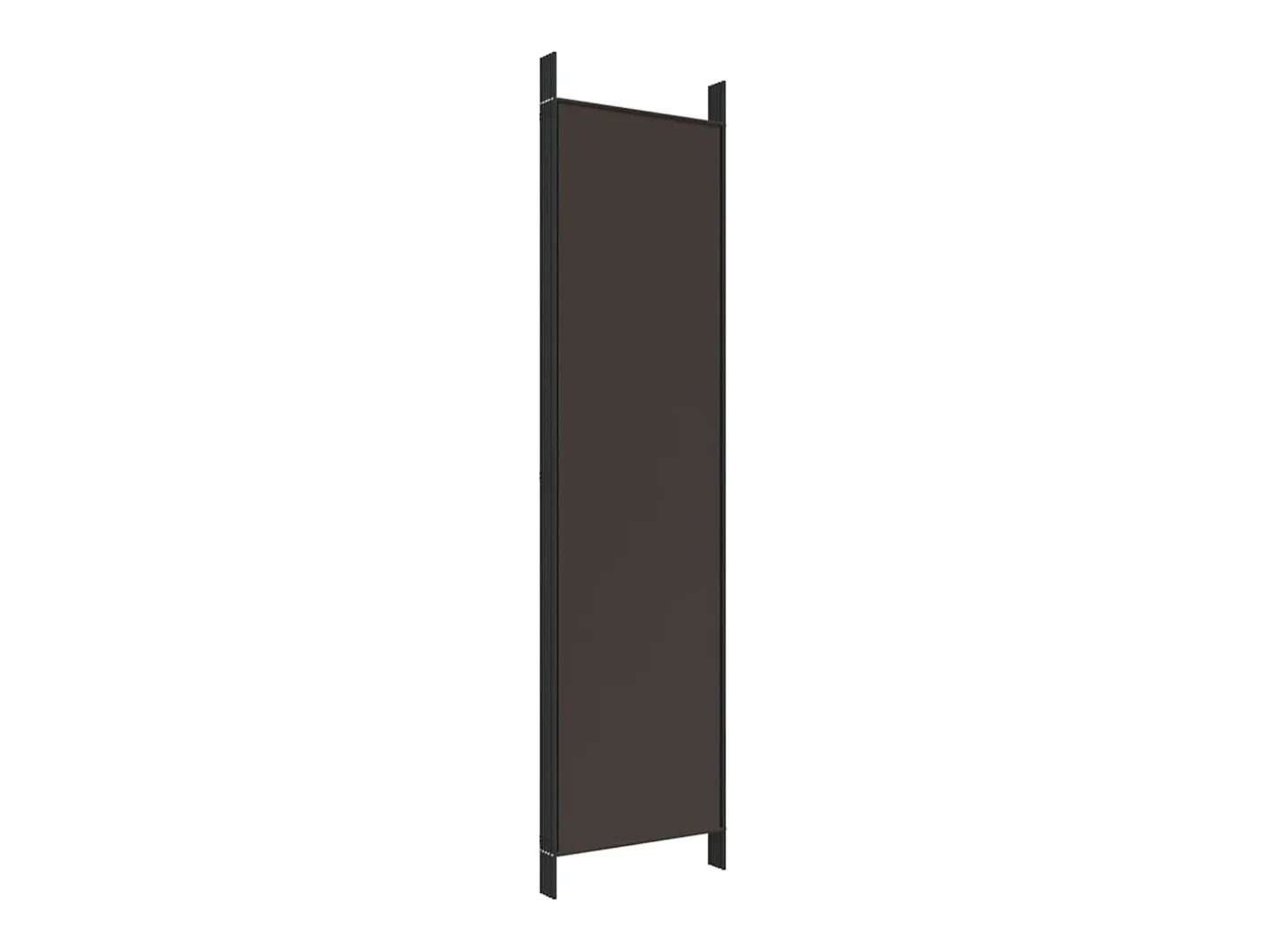 Mampara divisoria de 5 paneles Marrón 250x200 cm Tela Marru00f3n Outlet