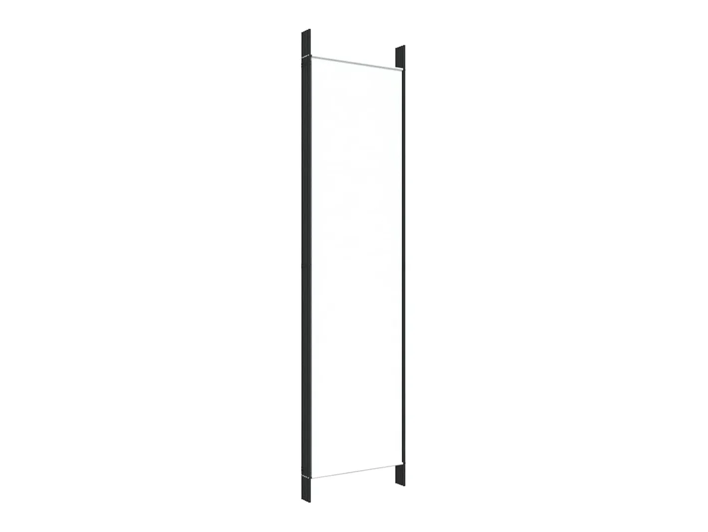 Mampara divisoria de 5 paneles Tela Blanca 250x200 cm Blanco Discount