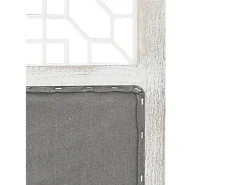 Mampara divisoria de 3 paneles 105x165 cm Tela Gris Best