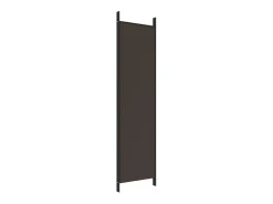 Mampara divisoria de 4 paneles Marrón 200x200 cm Tela Marru00f3n Hot
