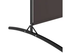 Mampara divisoria de 6 paneles Marrón 520x180 cm Tela Marru00f3n Discount