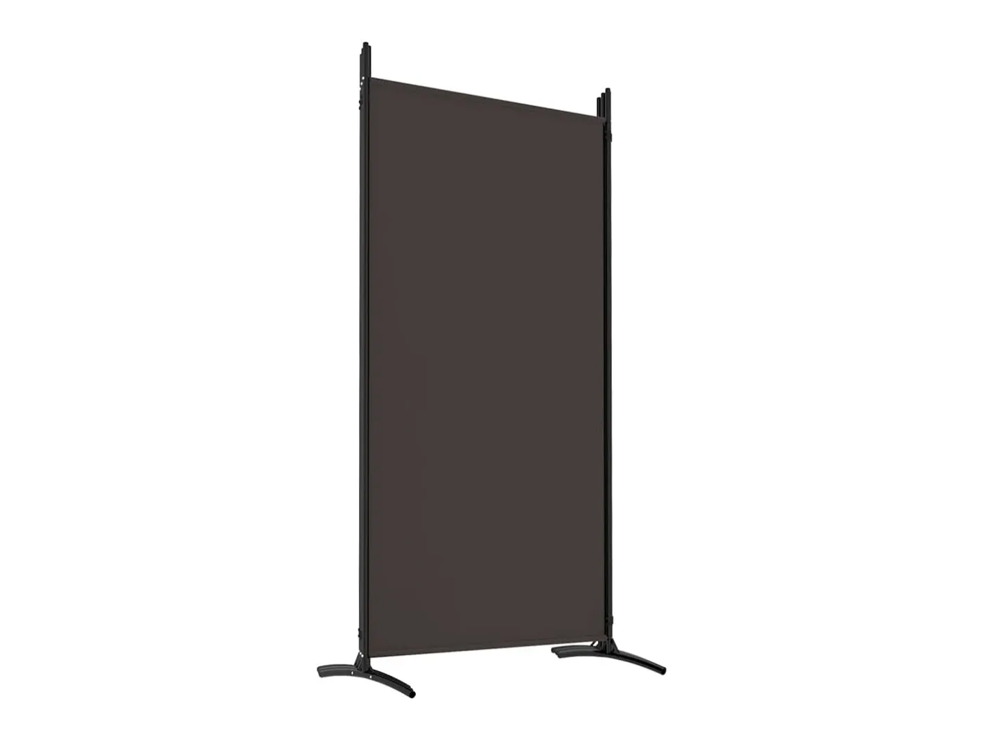 Mampara divisoria de 6 paneles Marrón 520x180 cm Tela Marru00f3n Discount