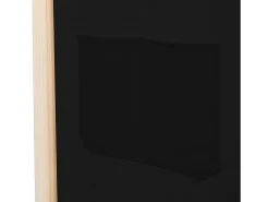 Discount Mampara divisoria de 4 paneles Tela Negra 160x170x4 cm Negro