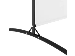New Mampara divisoria de 2 paneles Tela Blanca 348x180 cm Blanco
