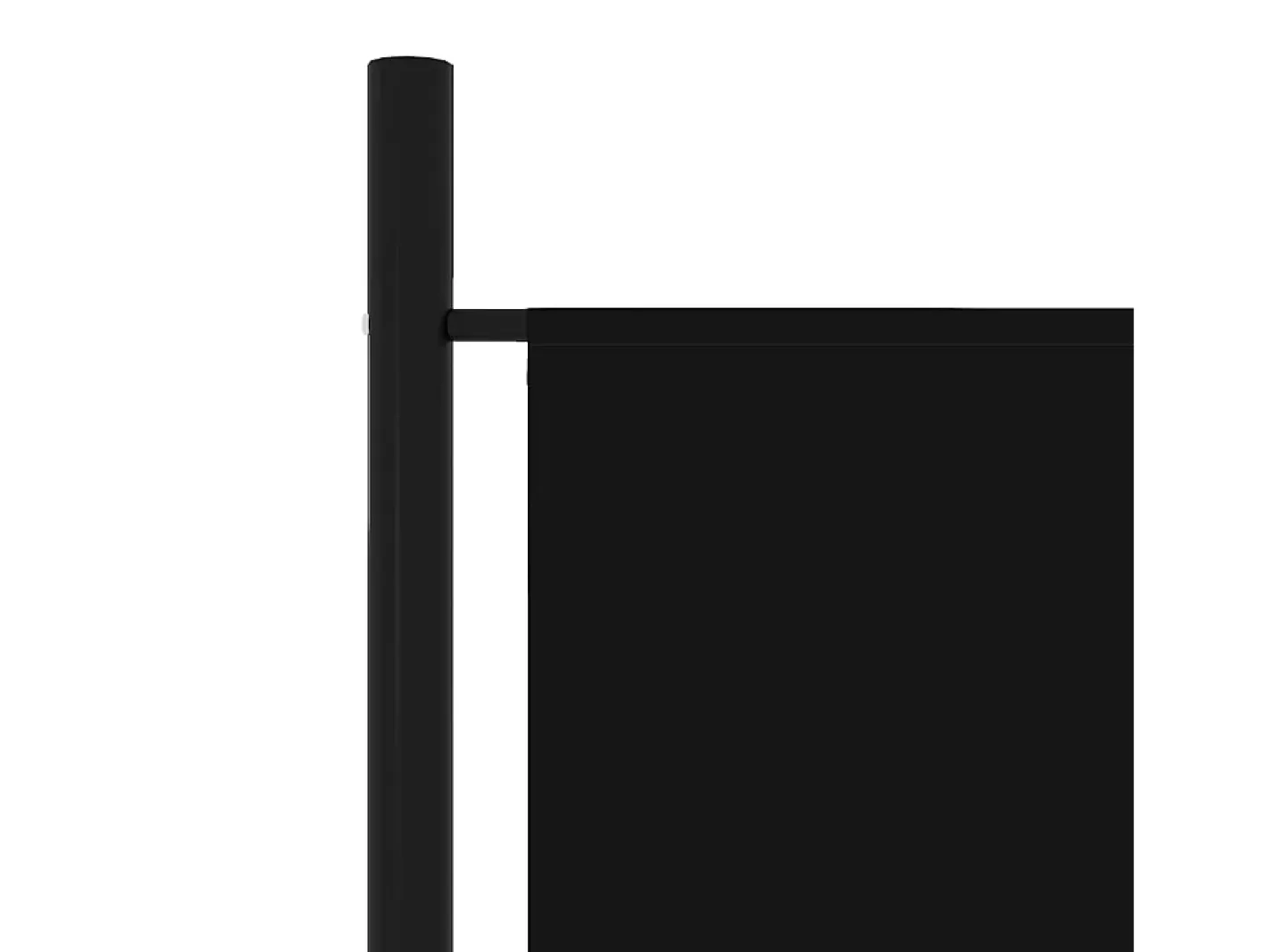 Online Mampara divisoria de 4 paneles Negra 200x180 cm Negro
