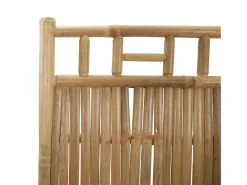 Biombo-Mampara divisoria de bambú de 4 paneles 160x180 cm Marru00f3n