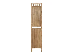 Biombo-Mampara divisoria de bambú de 3 paneles 120x180 cm Marru00f3n