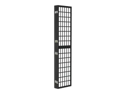 Mampara divisoria plegable de 5 paneles 200x170 cm Negra Negro Outlet