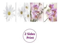 New Mampara plegable 217x170 cm Flor Multicolor