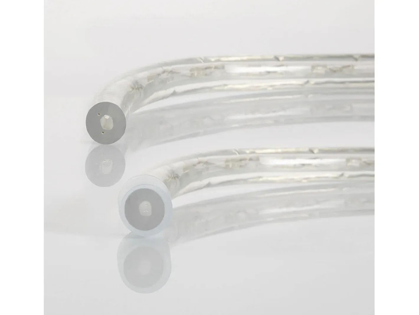 Ledkia Guirnalda Luminosa-Manguera LED Redonda 220V AC 36 LED/m Frío IP65 a Medida Corte cada 100 cm 1 m Blanco