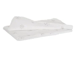 Outlet MCW Manta + cojín decorativo nieve (2 piezas) Blanco