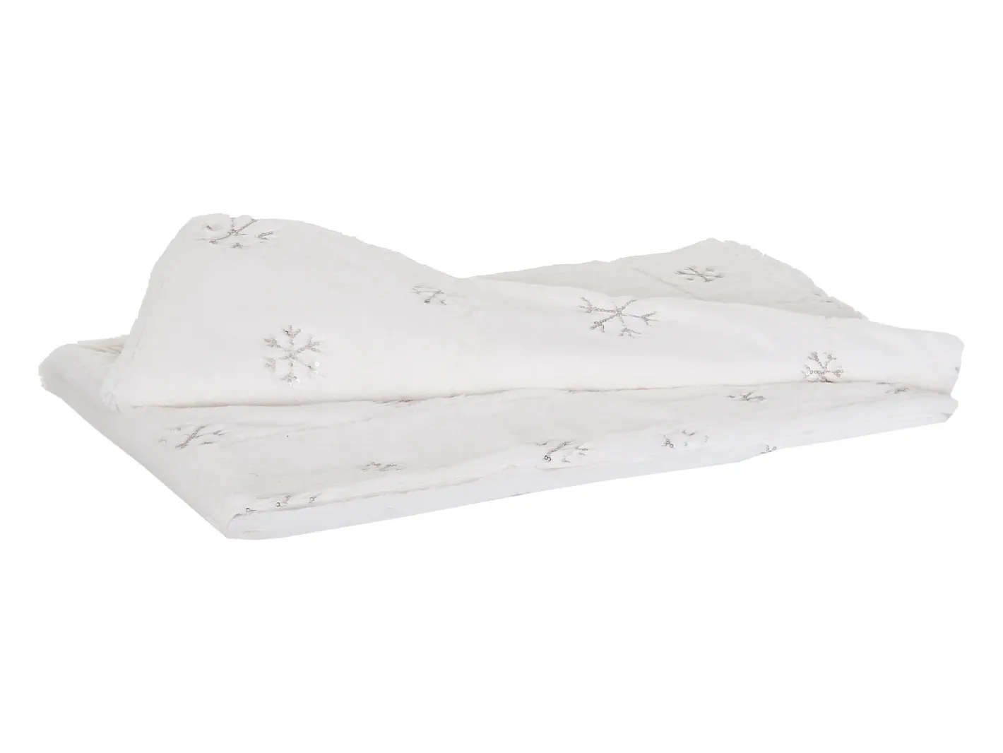 Outlet MCW Manta + cojín decorativo nieve (2 piezas) Blanco