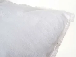 Outlet MCW Manta + cojín decorativo nieve (2 piezas) Blanco