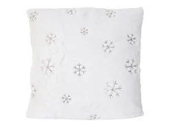Outlet MCW Manta + cojín decorativo nieve (2 piezas) Blanco