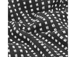 Manta a cuadros de algodón 160x210 cm ES627783 Negro New