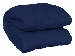 Manta con peso tela 135x200 cm 6 kg ES327993 Azul Sale