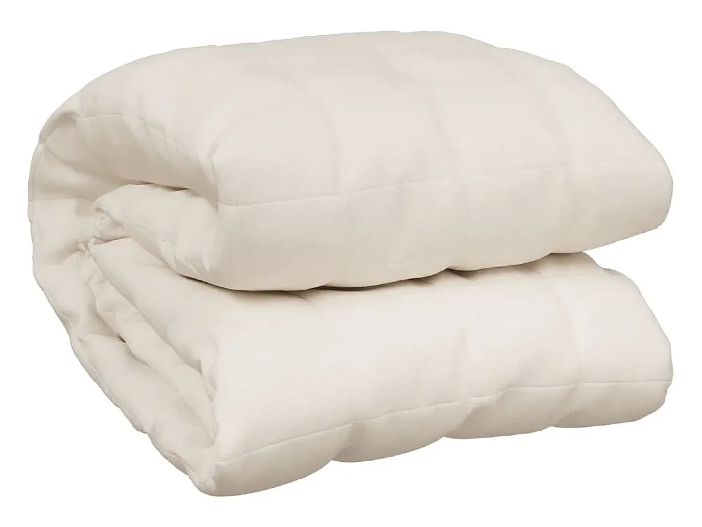 Sale Manta con peso tela color claro 220x230 cm 11 kg ES617825 Crema