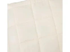 Manta con peso tela color claro 200x220 cm 9 kg ES831536 Crema Best