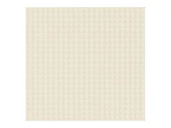 Outlet Manta con peso tela color claro 220x230 cm 11 kg ES638147 Crema