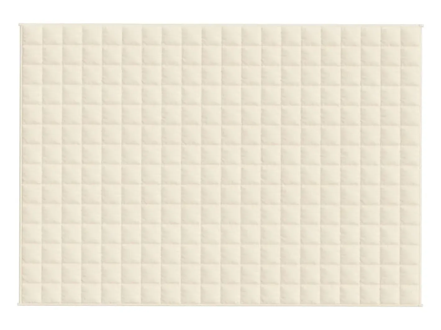 Clearance Manta con peso tela color claro 137x200 cm 6 kg ES764450 Crema