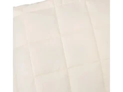 Clearance Manta con peso tela color claro 235x290 cm 15 kg ES637806 Crema