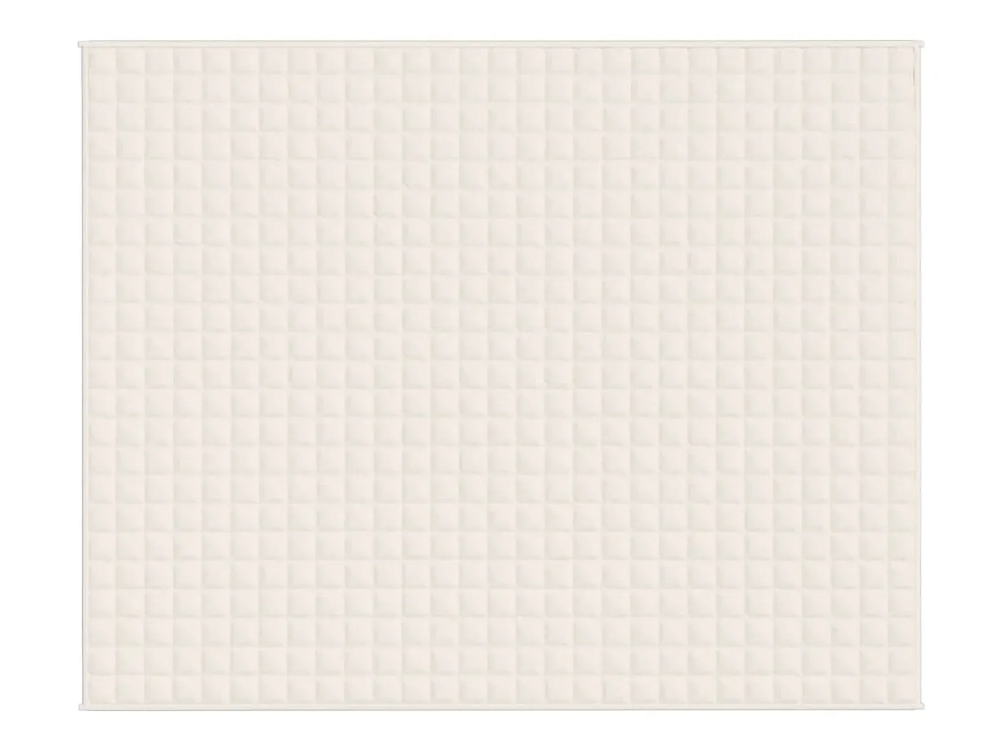 Clearance Manta con peso tela color claro 235x290 cm 15 kg ES637806 Crema