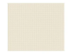 Sale Manta con peso tela color claro 220x260 cm 15 kg ES315457 Crema