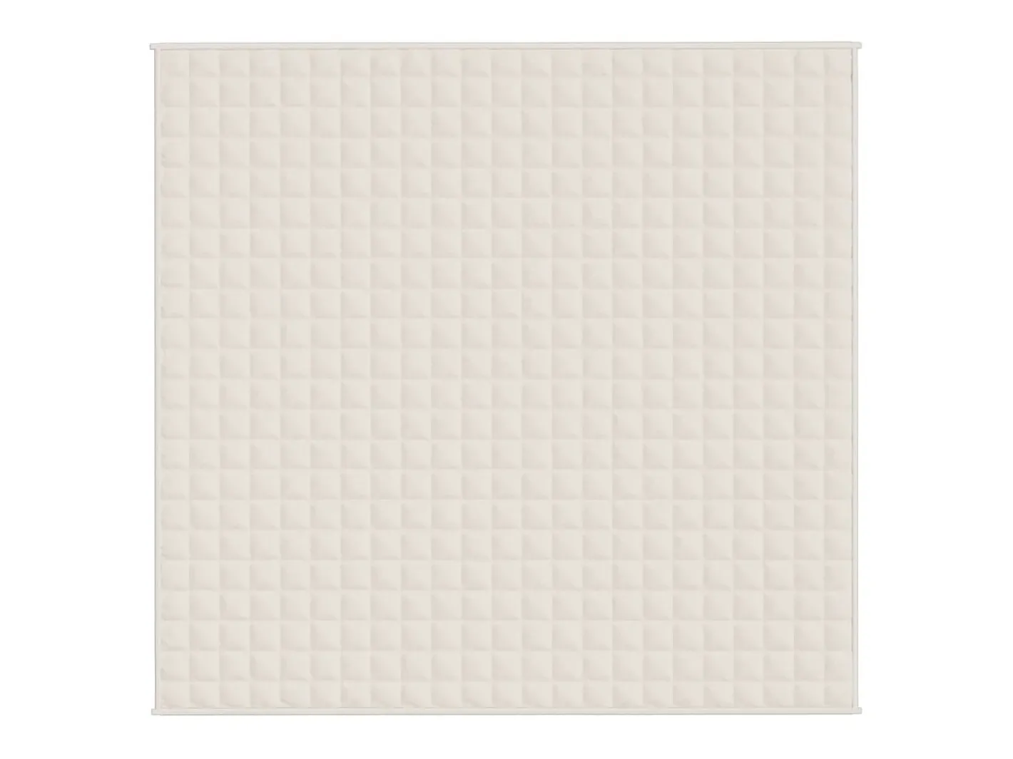 Ropa De Cama-Manta con peso tela color claro 220x235 cm 15 kg ES665342 Crema