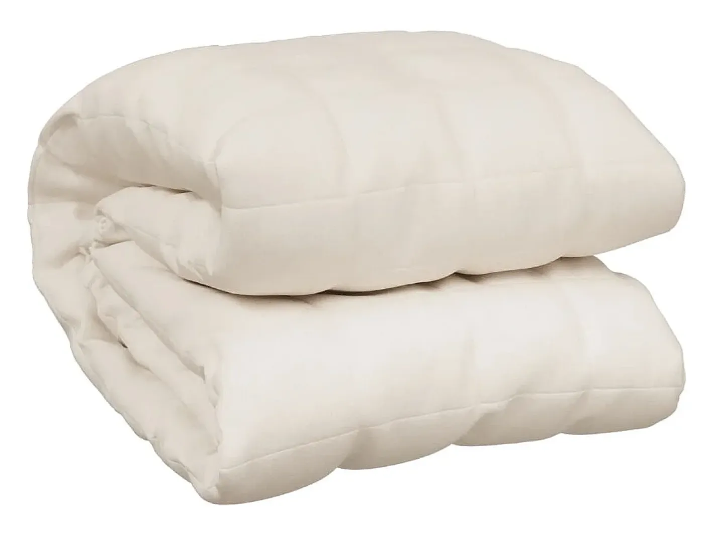 Ropa De Cama-Manta con peso tela color claro 220x235 cm 15 kg ES665342 Crema