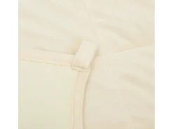 Ropa De Cama-Manta con peso tela color claro 200x225 cm 9 kg ES432380 Crema