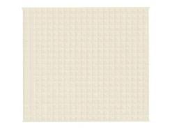 Ropa De Cama-Manta con peso tela color claro 200x230 cm 9 kg ES243840 Crema