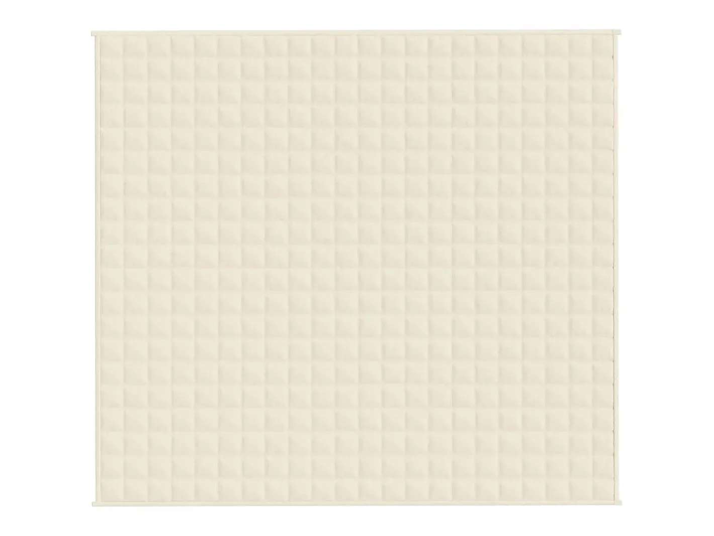 Ropa De Cama-Manta con peso tela color claro 200x230 cm 9 kg ES243840 Crema