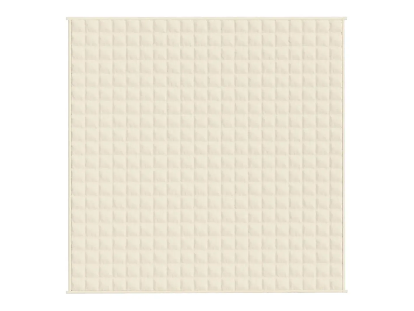 Ropa De Cama-Manta con peso tela color claro 200x200 cm 9 kg ES290057 Crema