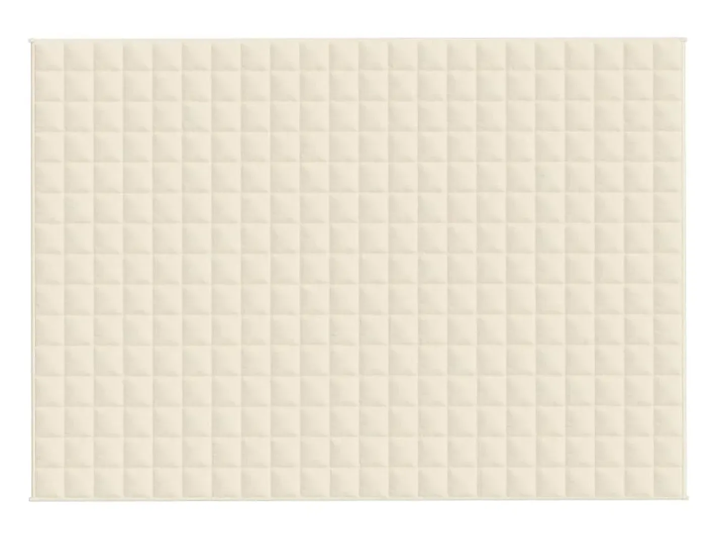 Manta con peso tela color claro 155x220 cm 7 kg ES460072 Crema