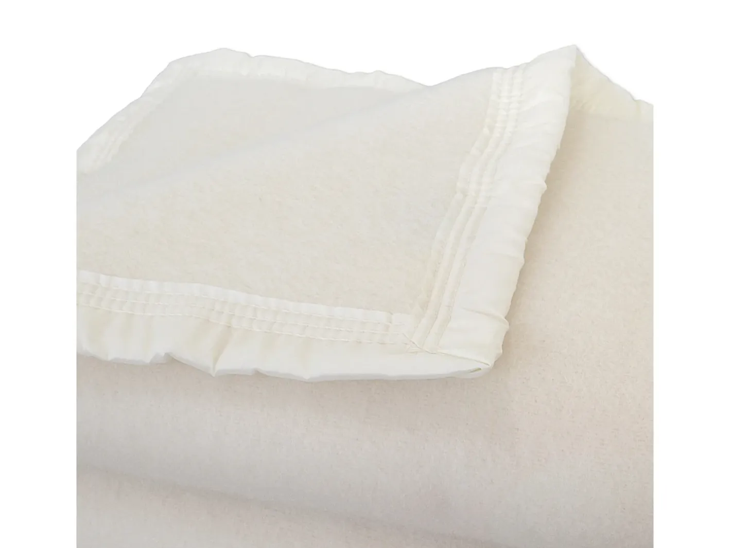 Poyet Motte Ropa De Cama-Manta de 100% lana virgen pura con 500g/m² Blanco