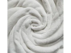 Soleil d'ocre Ropa De Cama-Manta de franela 180x220 cm CALIN, por Blanco