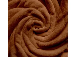 Online Soleil d'ocre Manta de franela 180x220 cm CALIN terra, por Naranja