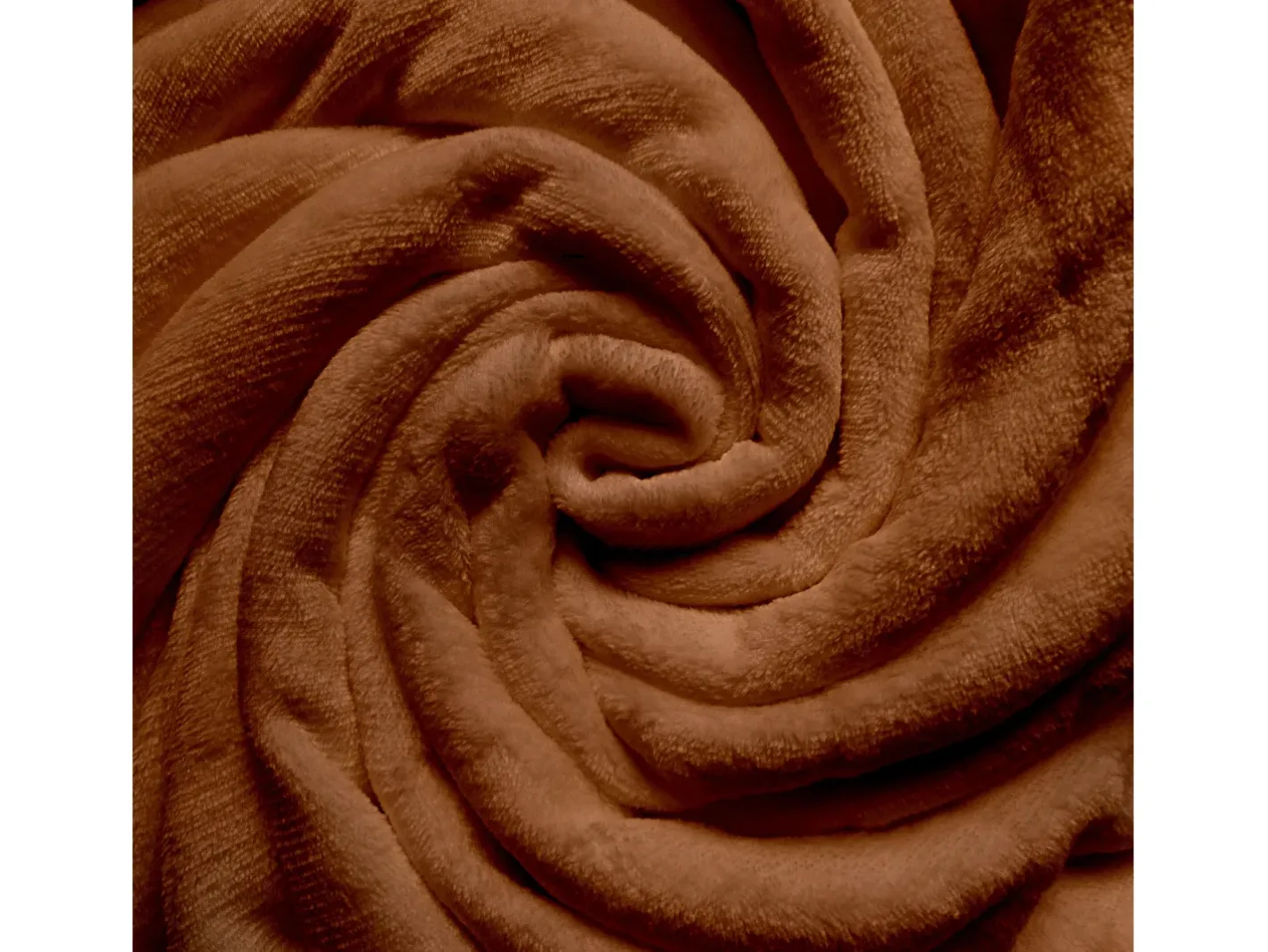 Best Soleil d'ocre Manta de franela 220x240 cm CALIN terra, por Naranja