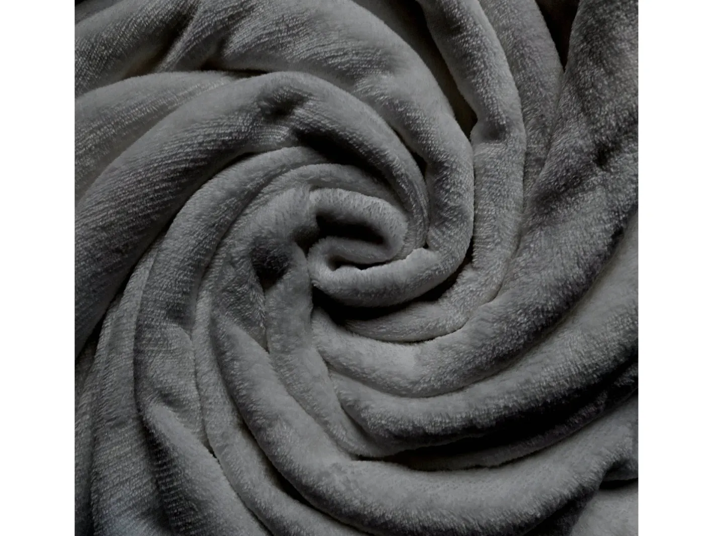 Soleil d'ocre Manta de franela 180x220 cm CALIN , por Gris