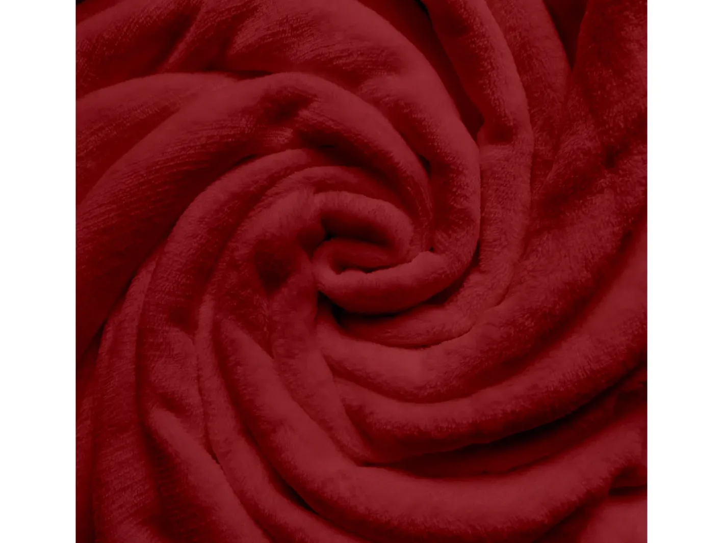 New Soleil d'ocre Manta de franela 220x240 cm CALIN , por Rojo